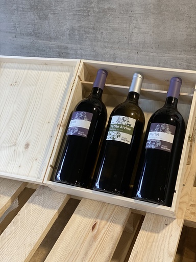 Coffret en bois 3 magnums